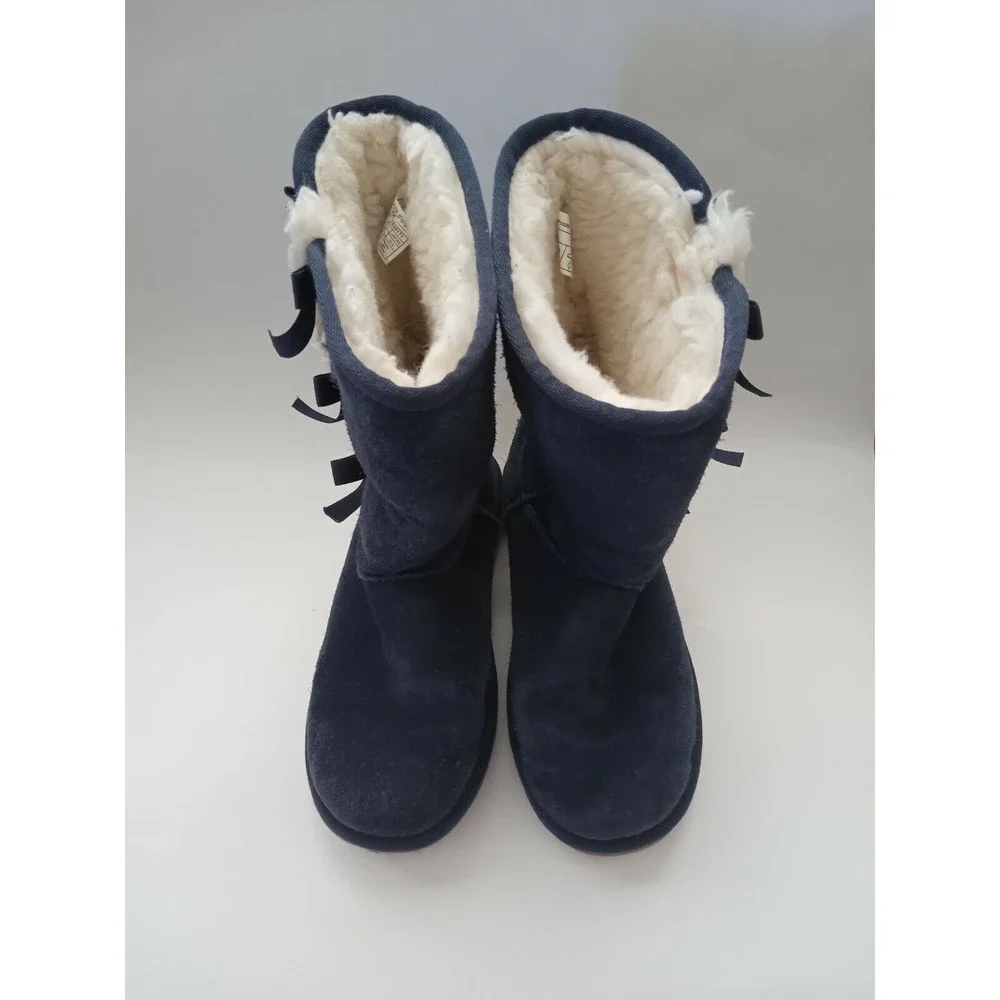 KOOLABURRA by UGG Suede Women's Blue Boots Size 4 ( 941)